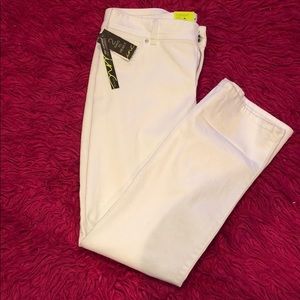 White Denim Crop Pants